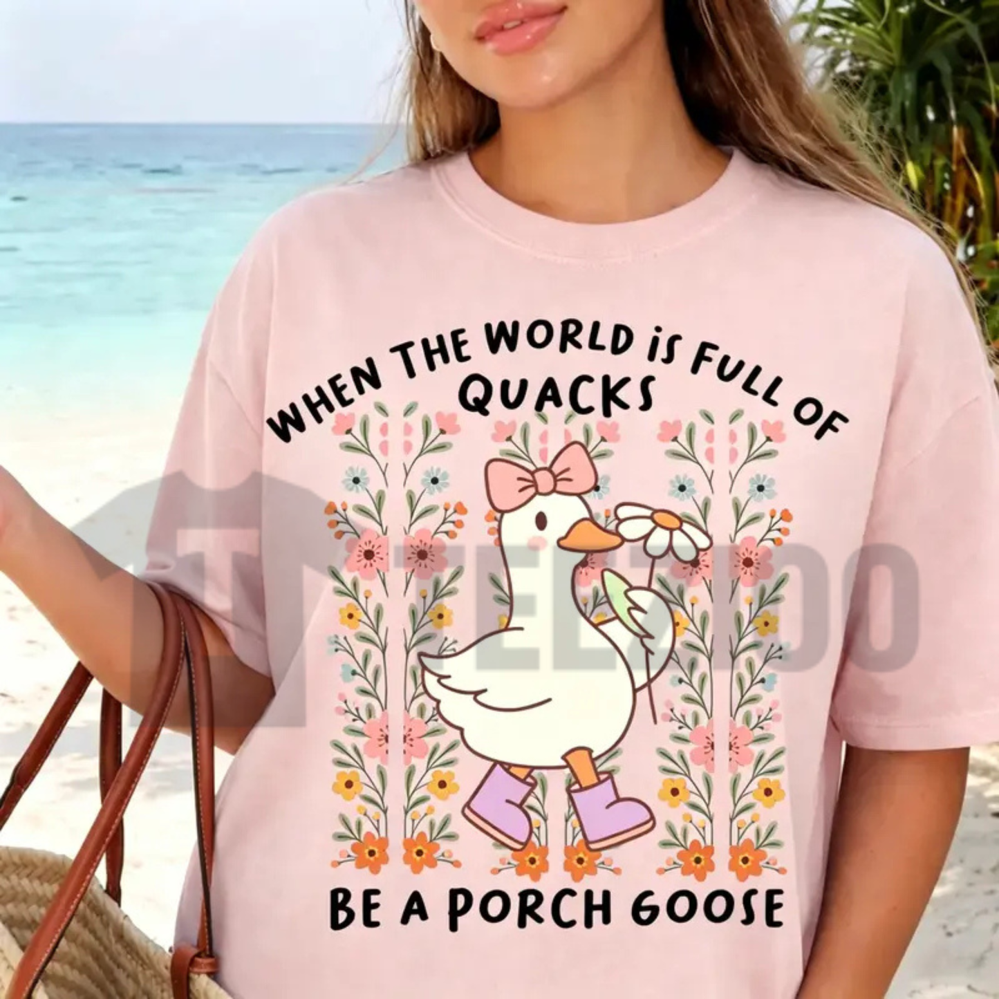 Be a Porch Goose Pun Tee – Funny Graphic Shirt