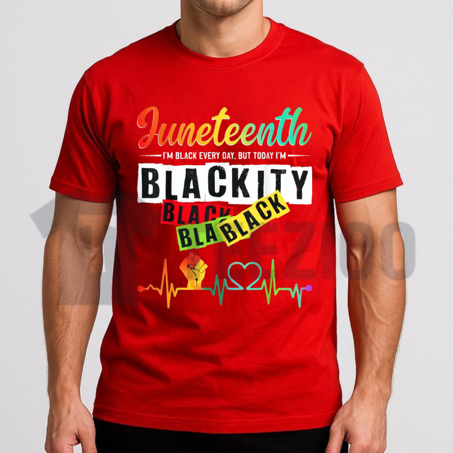 Juneteenth Blackity Black Black Freedom Day Melanin Pride Graphic T-Shirt