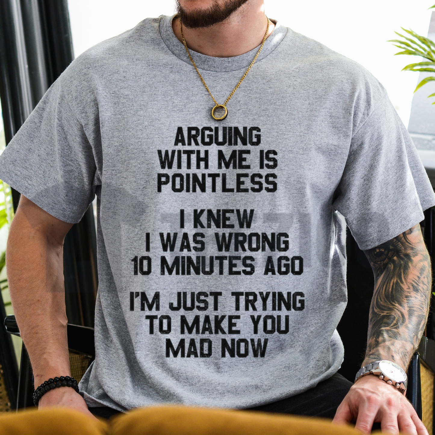 Arguing With Me Is Pointless Shirt | Sarcastic Sassy Tee