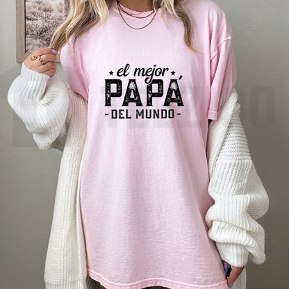 El Mejor Papá del Mundo Graphic T-Shirt – Celebrate the Best Dad in the World Spanish Father's Day Tee, Meaningful Family Urban Top