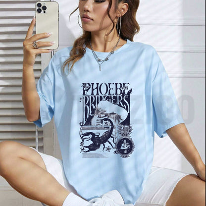 Phoebe Bridgers On Tour Harajuku Style Indie Rock Unisex Graphic T-Shirt