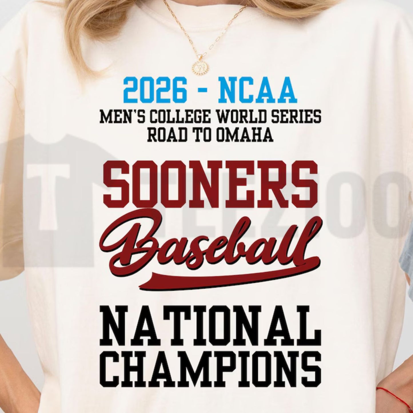 Sooners Baseball 2026 MCWS Champions Comfort Colors Shirt – Vintage Collegiate Tee