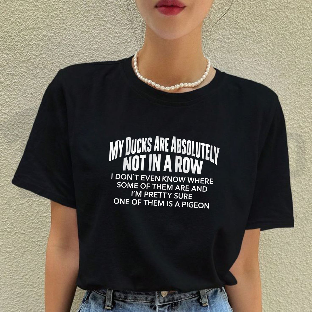 Humorous Adulting Chaos Graphic Top – Ducks Not In A Row Sarcastic Apparel
