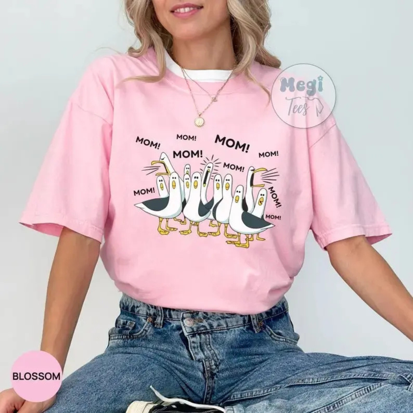 Aesthetic Seagull Mom T-Shirt