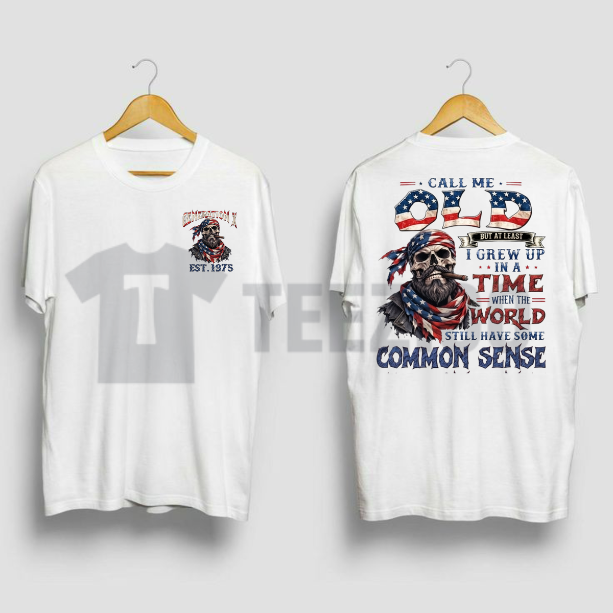 Personalized Year 1965-1980 Gen X Shirt - Call Me Old Fashioned Common Sense Tee