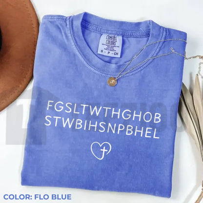 John 3:16 Verse Comfort Colors Christian T-Shirt