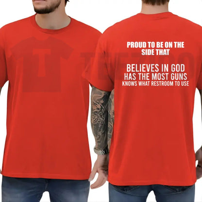 Proud To Be On The Side That Funny Republican Trump Supporter Conservative T-Shirt