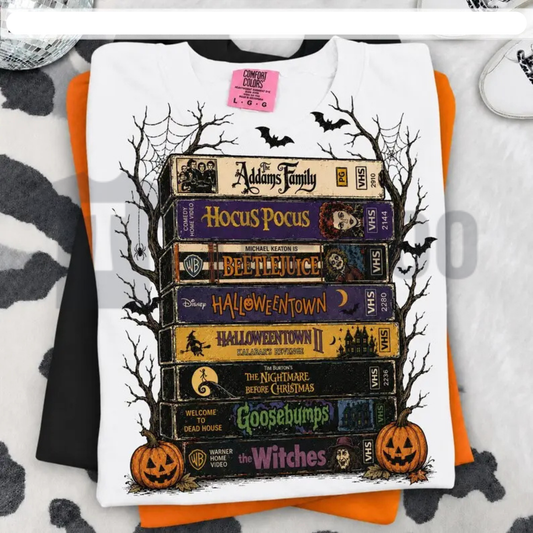 Vintage Halloween Movie T-Shirt - Retro Spooky Season Graphic Tee