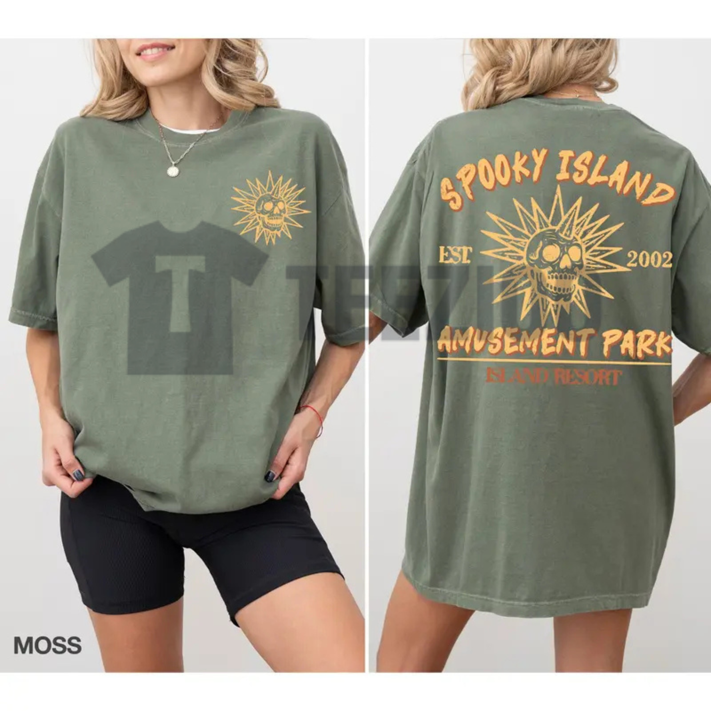 Comfort Colors® "Spooky Island" T-Shirt - Retro Y2K Halloween Graphic Tee