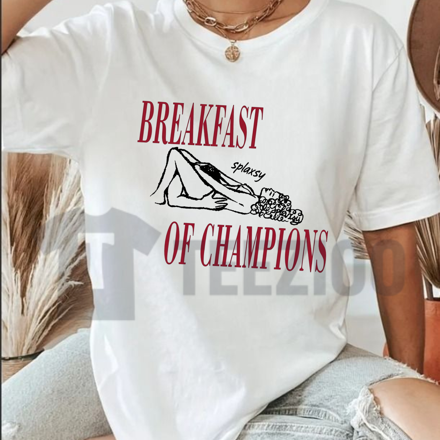 "Breakfast Of Champions" Tee – Vintage Style Retro Graphic Shirt