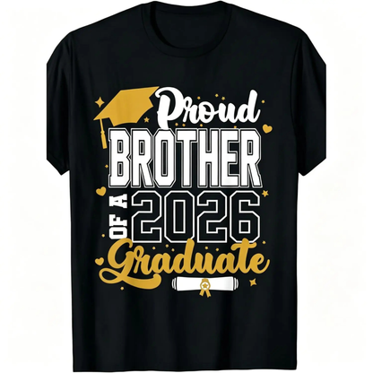 Class of 2026 Proud Mom T-Shirt – Vintage Senior 2026 Graduation Shirt