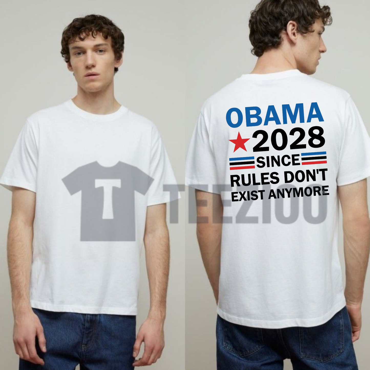 2028 Election Joke T-Shirt - Political Humor Sarcastic Cotton Graphic Tee