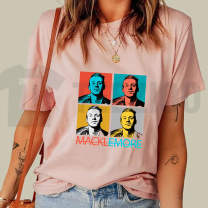 Retro Pop Art Top – Macklemore Bold Moves Graphic Apparel