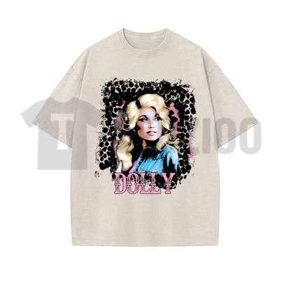 Vintage 80s Dolly Parton Autograph Shirt - Retro Country Music Homage Tee