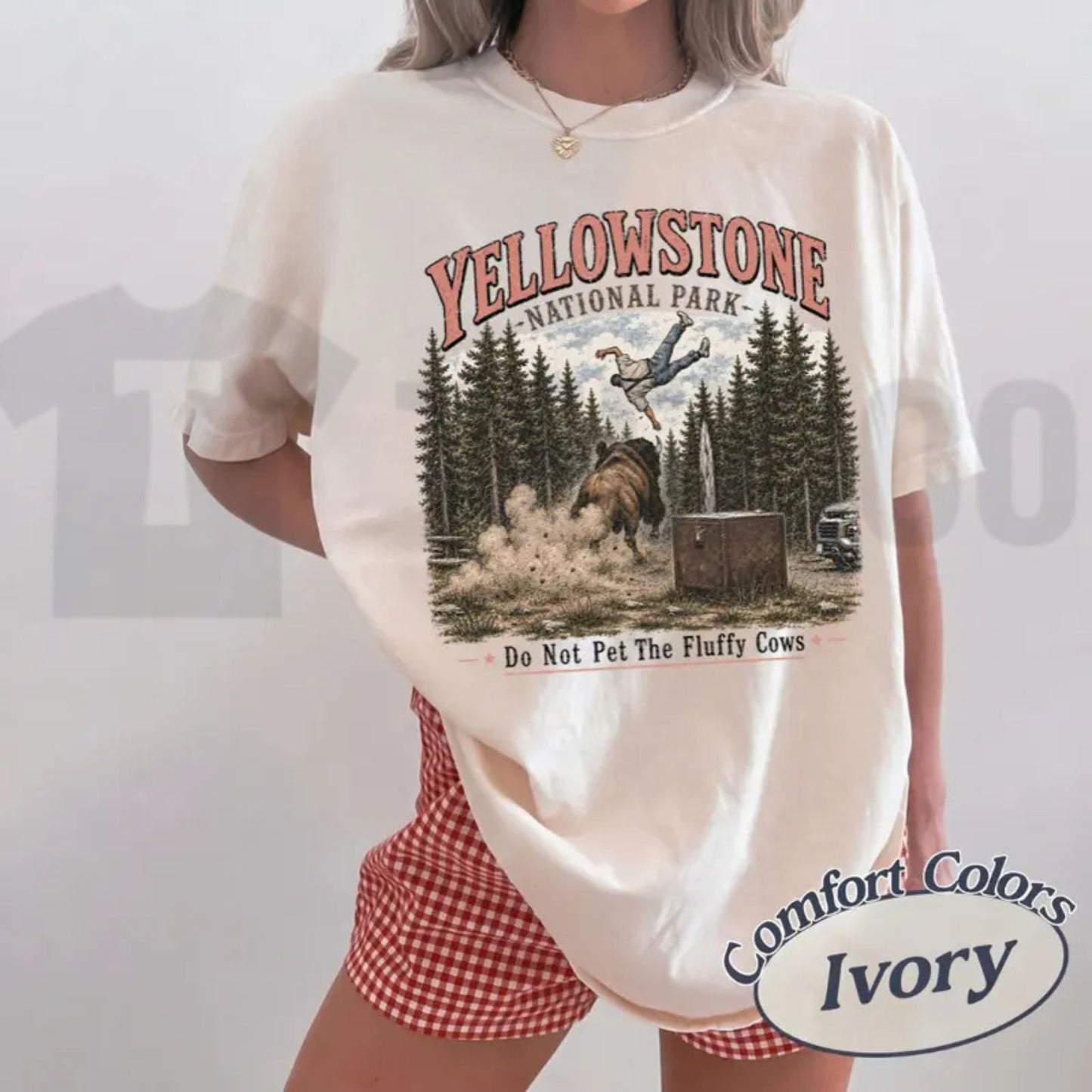 Do Not Pet The Fluffy Cows Shirt – Yellowstone Bison National Park Tee