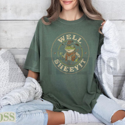 Well Sheeyit Cowboy Frog Shirt – Vintage Country Western Toad Tee