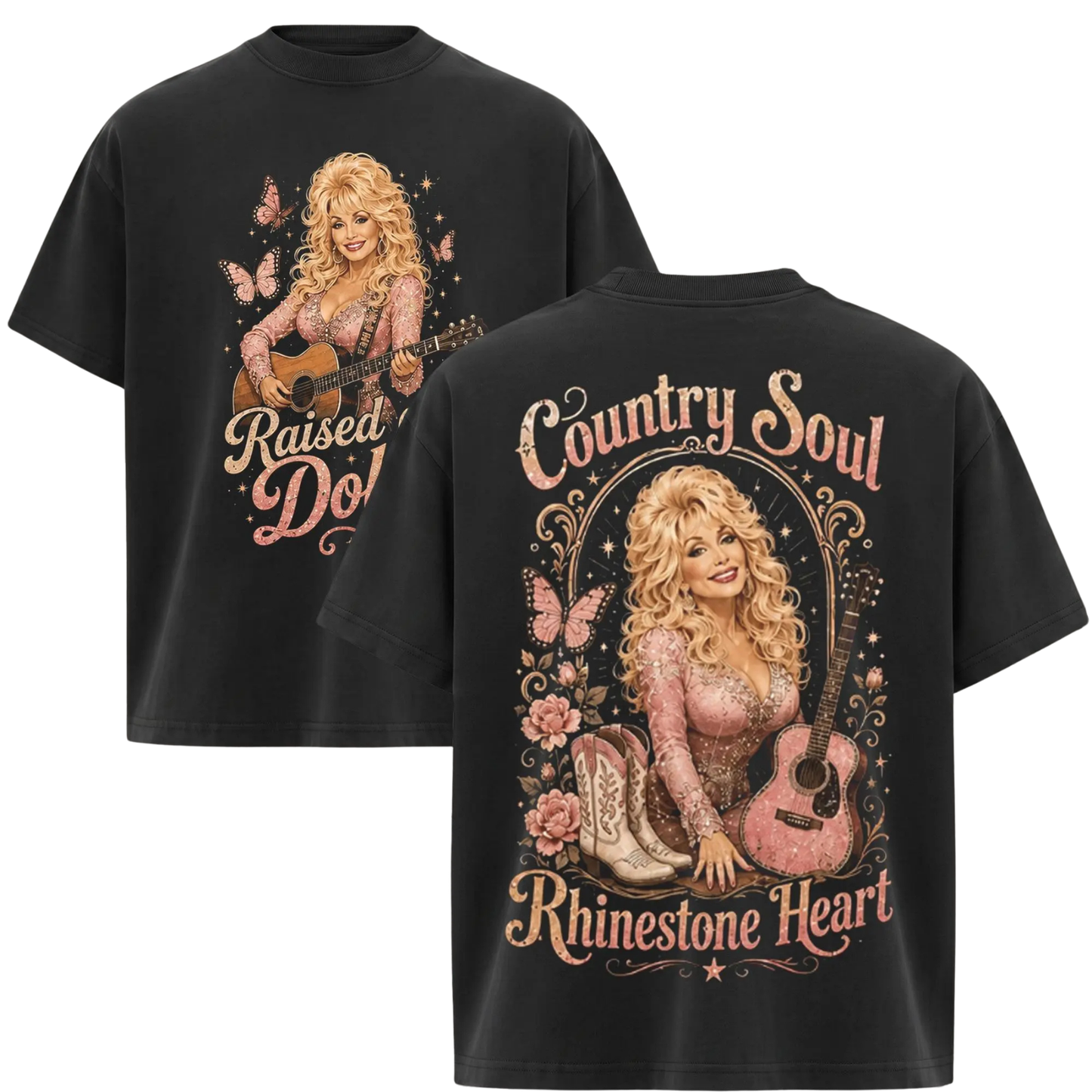 Vintage Dolly Parton Graphic Tee - 80s Country Music Queen Merch Shirt