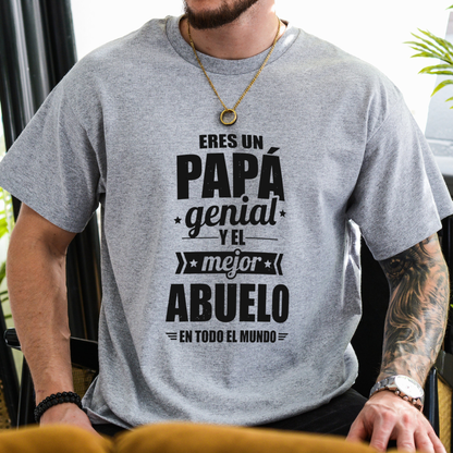 "El Mejor Abuelo" Vintage T-Shirt – Spanish Grandpa Heritage Graphic Tee