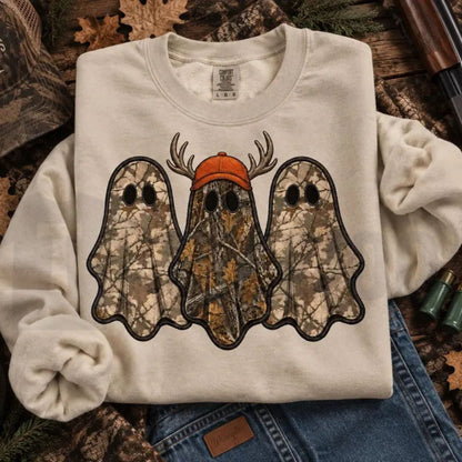 Vintage Ghost Hunter Sweatshirt – Retro Halloween Crewneck