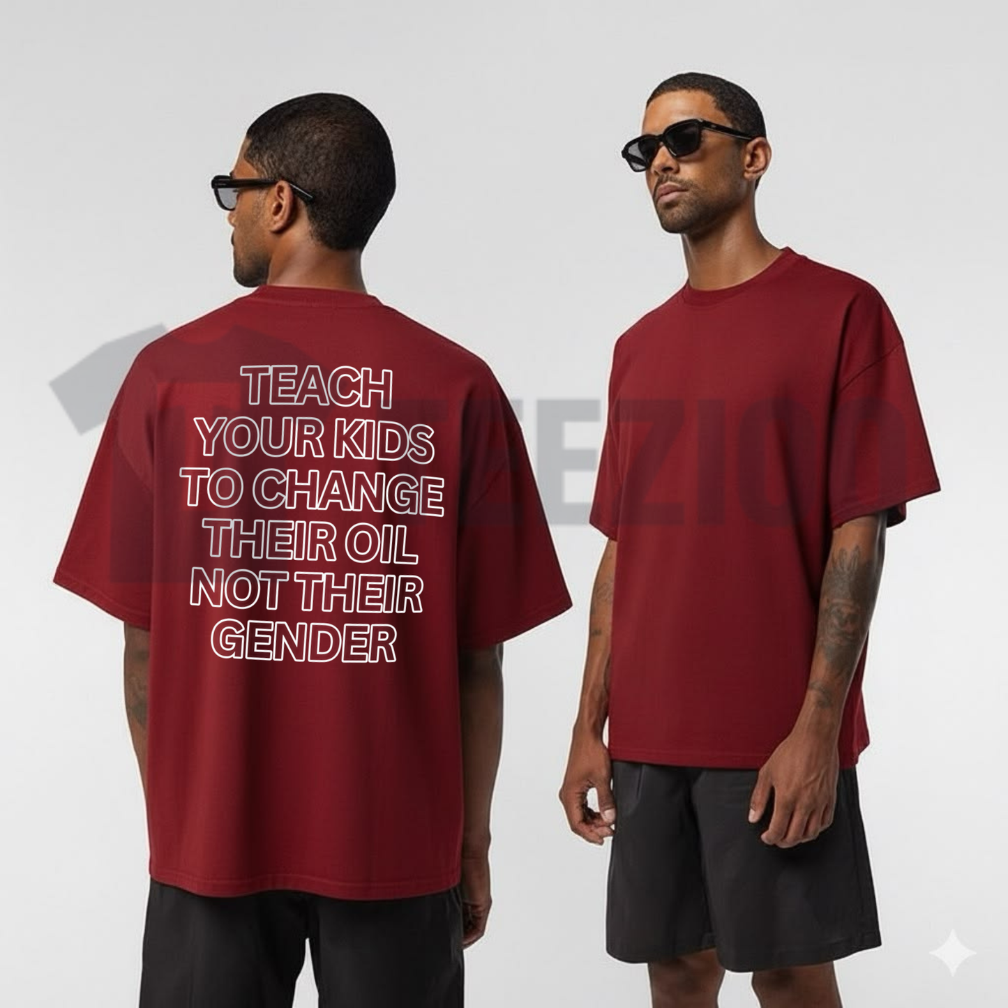 "Teach Your Kids To Change Their Oil" T-Shirt - Sarcastic Conservative Statement Tee
