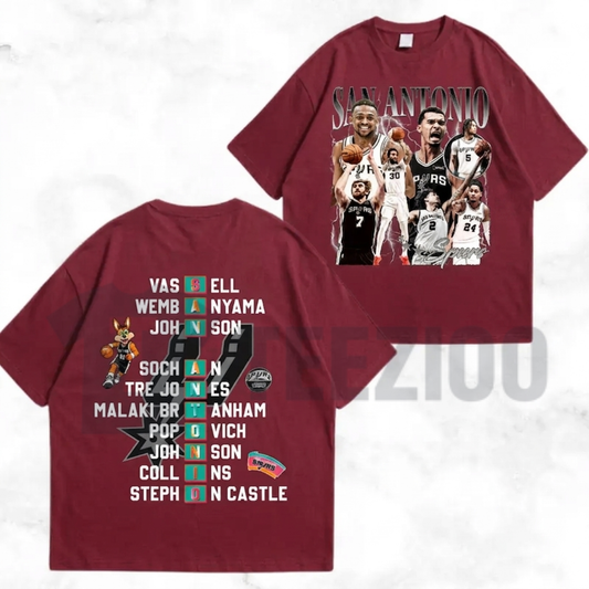 Retro Texas Basketball Graphic T-Shirt