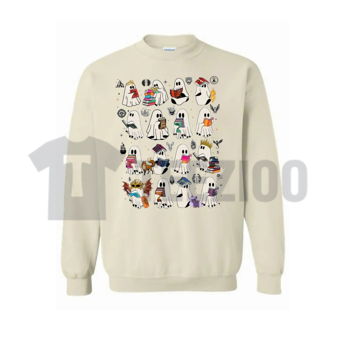SJM Ghost Book Sweatshirt - Sarah J Maas Universe Halloween Crewneck