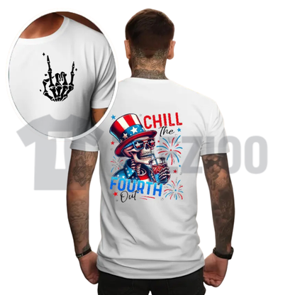 Patriotic Skeleton 4th of July Shirt | Gothic Graphic Tee