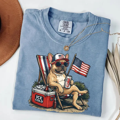 Funny 4th of July Dog Shirt – Retro Labrador & Diet Coke Graphic Tee