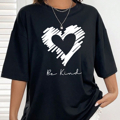 Wild Heart Women’s Leopard & Heart Print Set – Casual Summer Outfit, Lightweight Matching Set