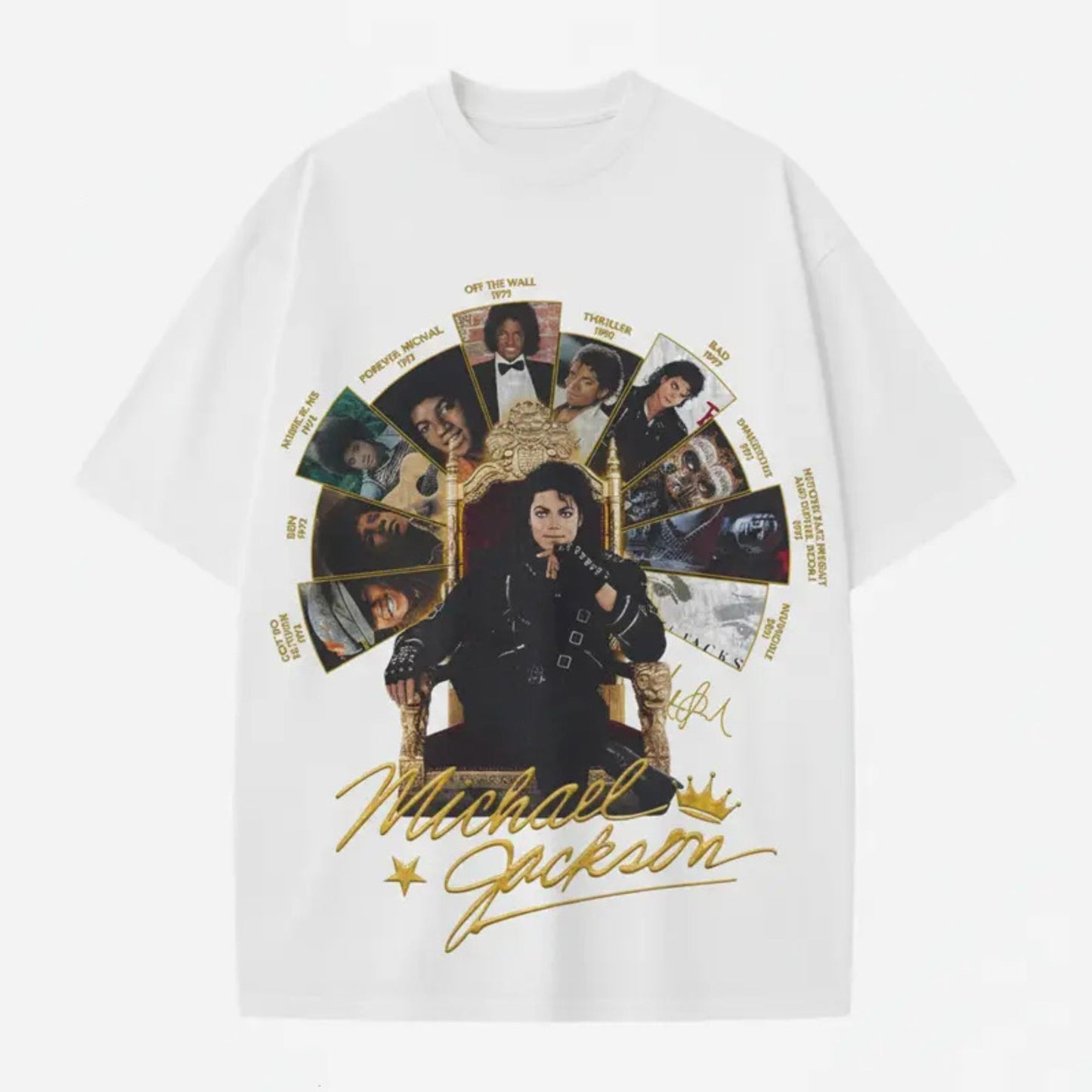 Michael Jackson Retro T-Shirt – Vintage King of Pop Unisex Graphic Top, Classic 80s 90s Music Legend Shirt for Men & Women