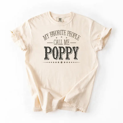 Custom "My Favorite People Call Me Papa" T-Shirt
