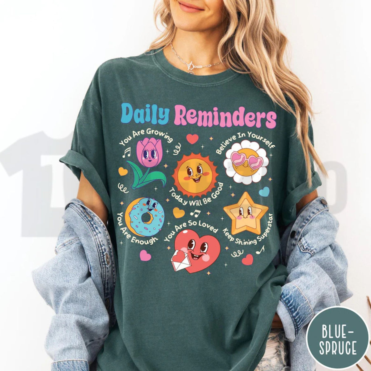 Positive Affirmations Self Care Comfort Colors Shirt
