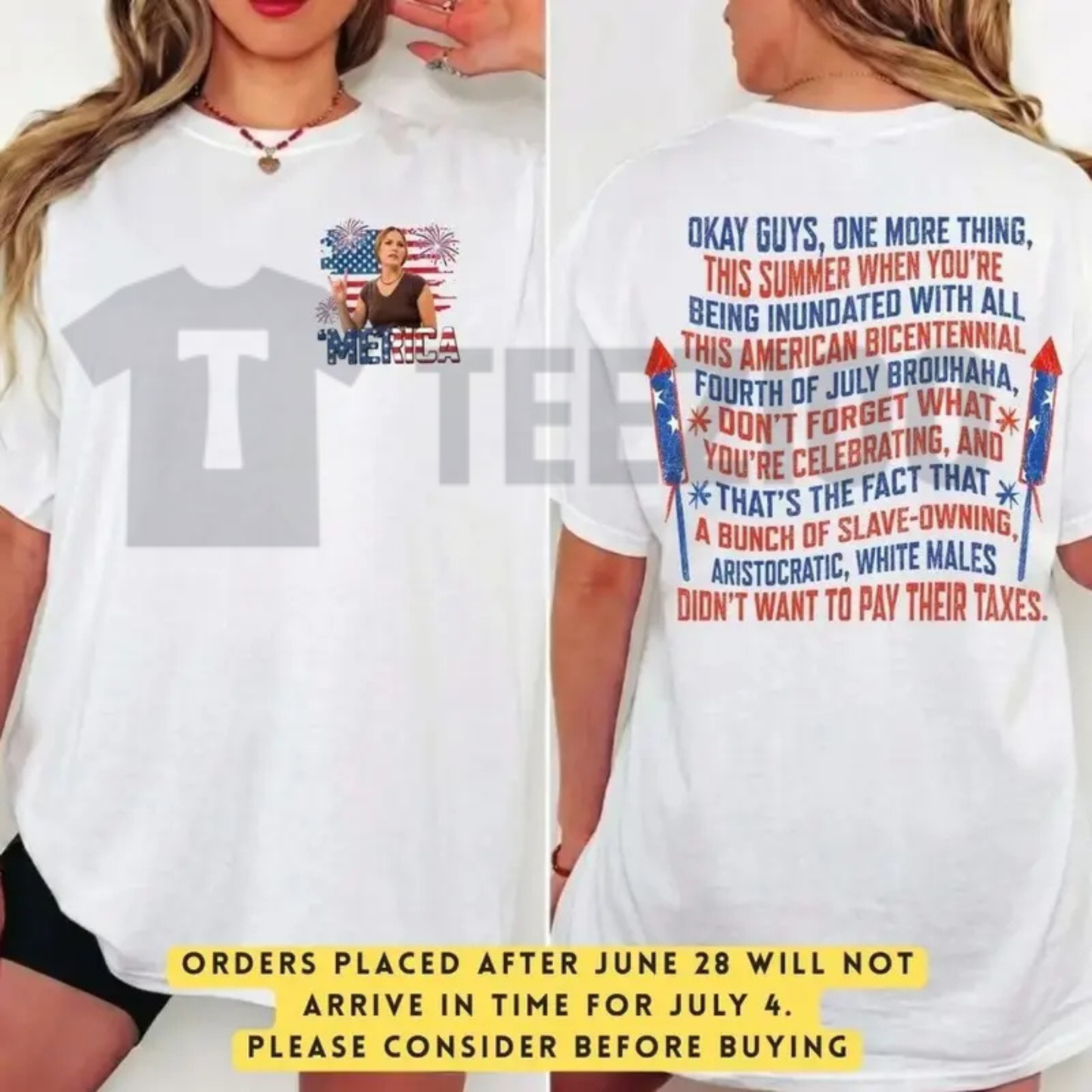 Dazed and Confused Ginny Stroud 2-Sided 4th of July Shirt