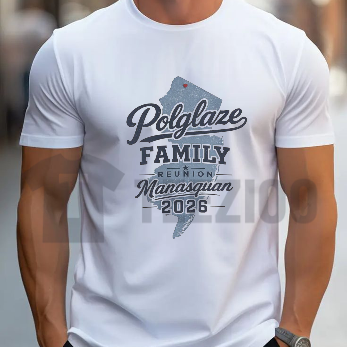 Polglaze Family Reunion Manasquan 2026 T-Shirt - Custom NJ Shore Vacation Tee