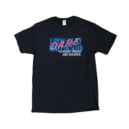 "I Spent All My Money" Funny T-Shirt – Retro Humor Graphic Tee, Unisex Cotton Shirt