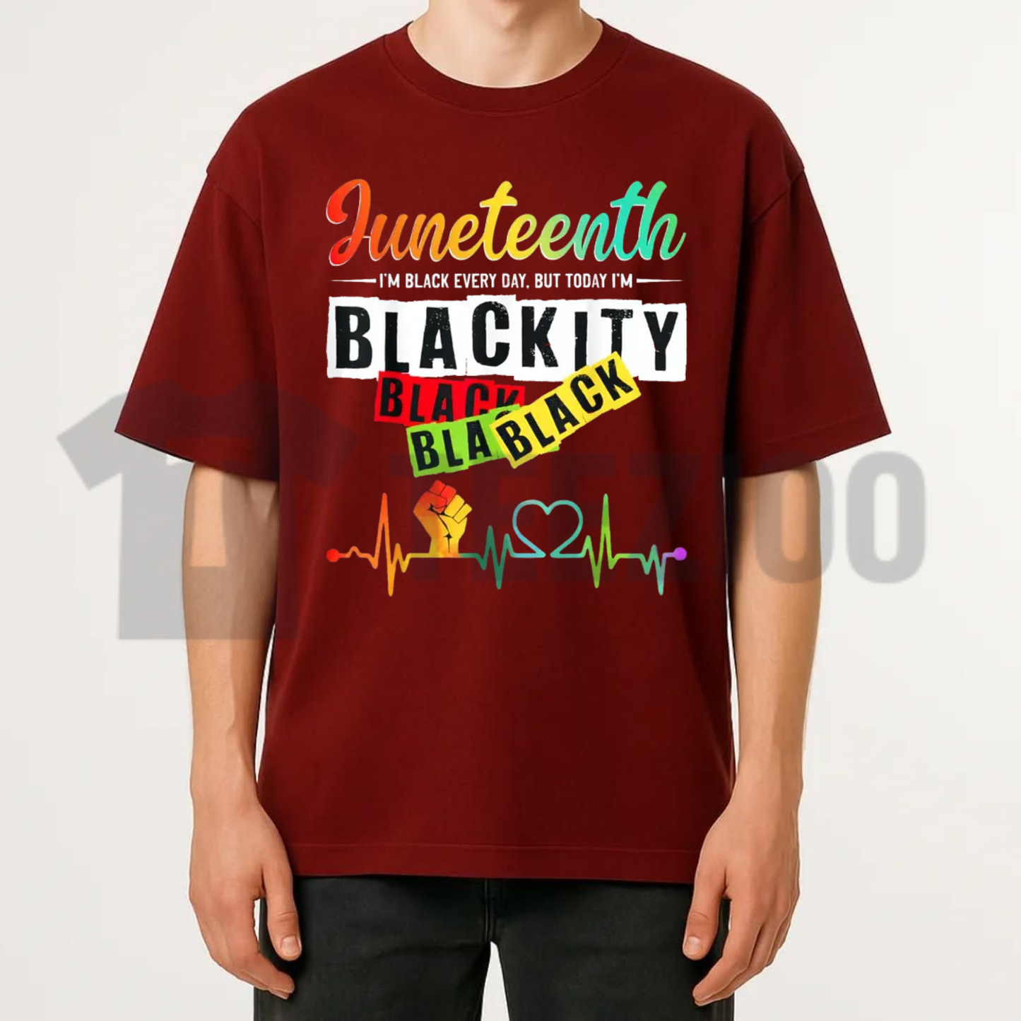Juneteenth Blackity Black Black Freedom Day Melanin Pride Graphic T-Shirt