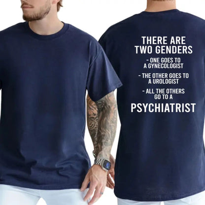 "There Are Two Genders" T-Shirt – Bold Traditionalist Heavyweight Graphic Tee