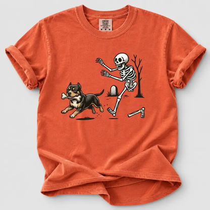 Dog Breeds Halloween Skeleton T-Shirt - Funny Spooky Season Pet Tee