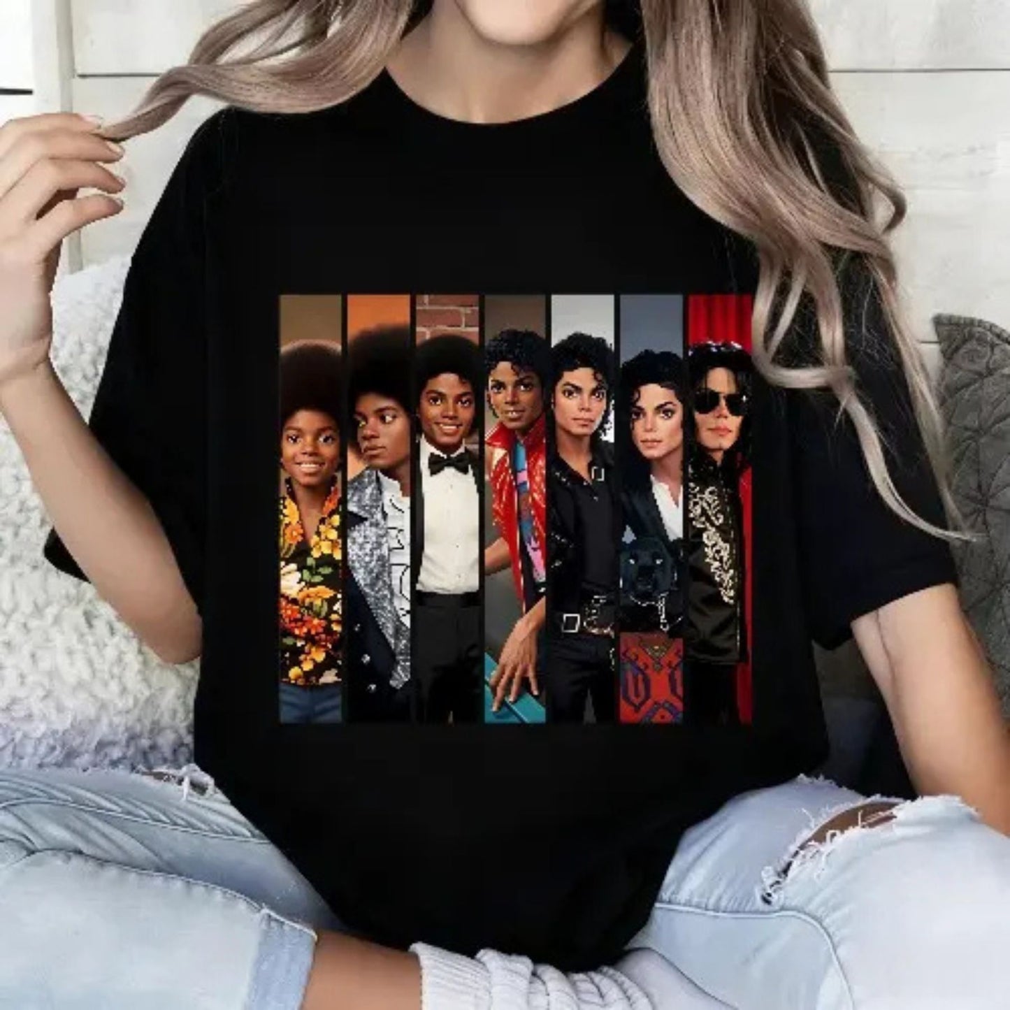Michael Jackson "Evolution" T-Shirt – Iconic King of Pop History Graphic Tee