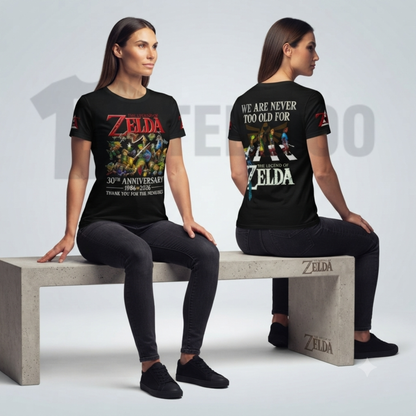 The Legend of Zelda 40th Anniversary Shirt - Retro Gaming Milestone Graphic Tee
