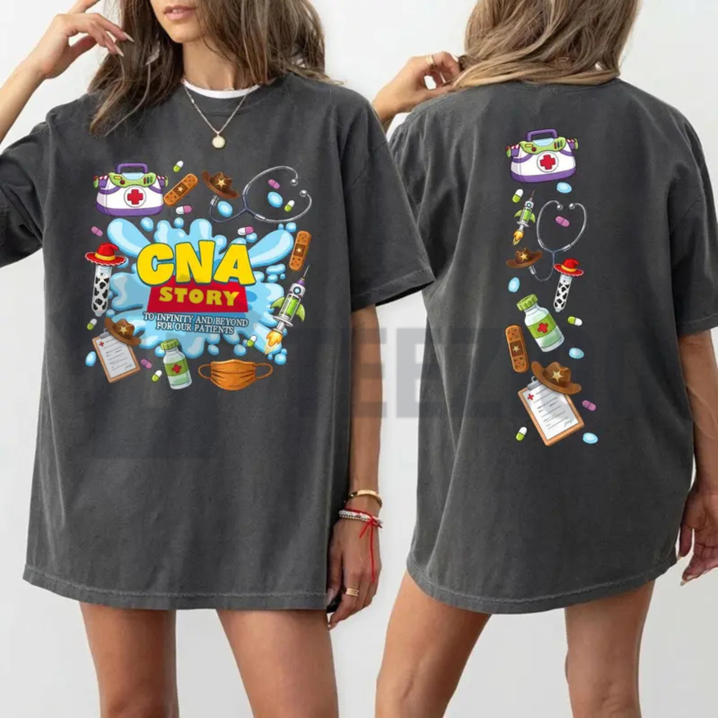 CNA Story T-Shirt - "To Infinity and Beyond" Pediatric CNA Graphic Tee