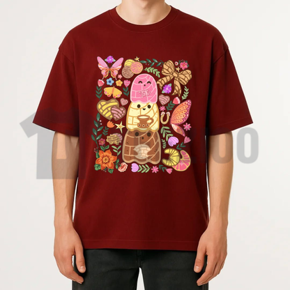 Pan-tasmas Ghost Mexican Conchas Shirt - Spooky Cute Halloween Pan Dulce Tee