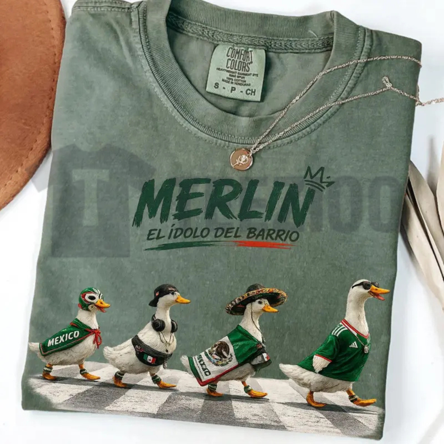 Comfort Colors® "Merlin" Mexico Duck T-Shirt - Funny Meme Graphic Tee