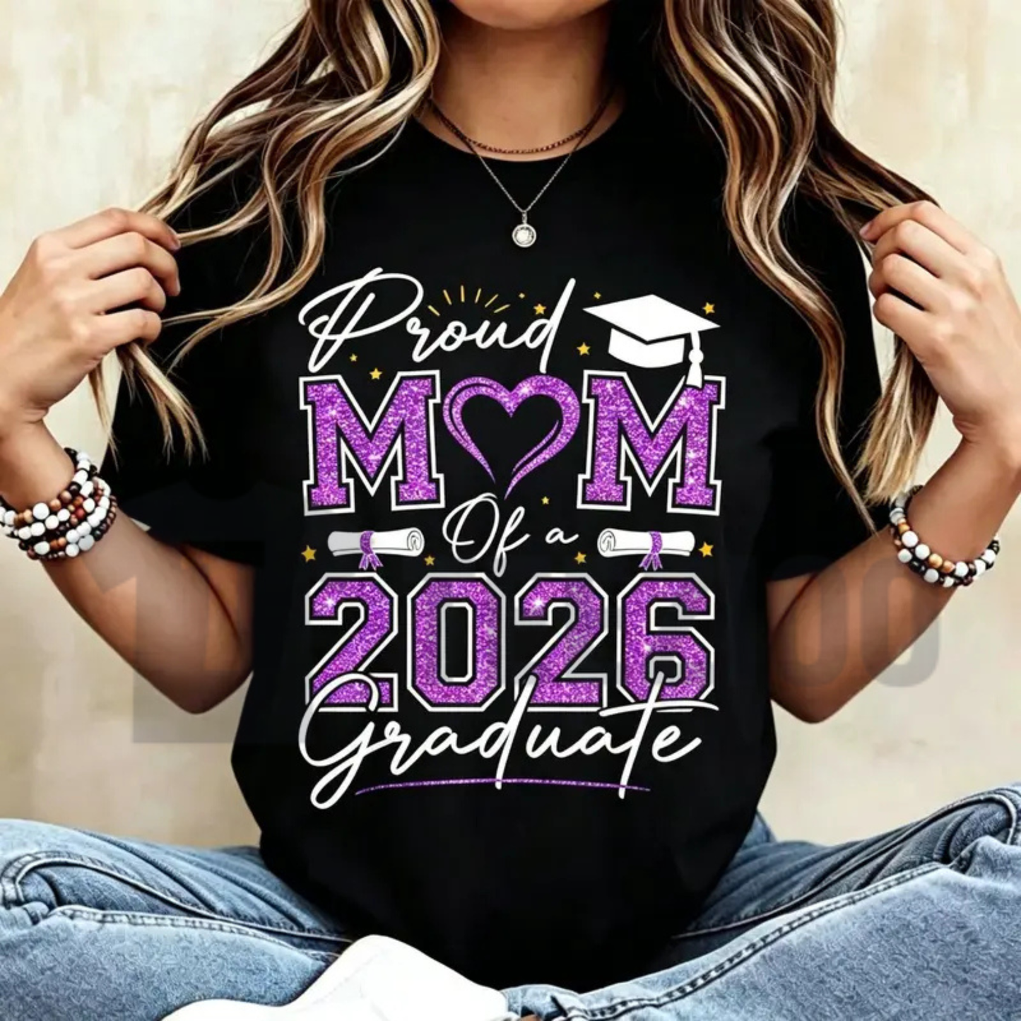 Class of 2026 Graduate Mom Shirt – Retro Varsity School Spirit Tee