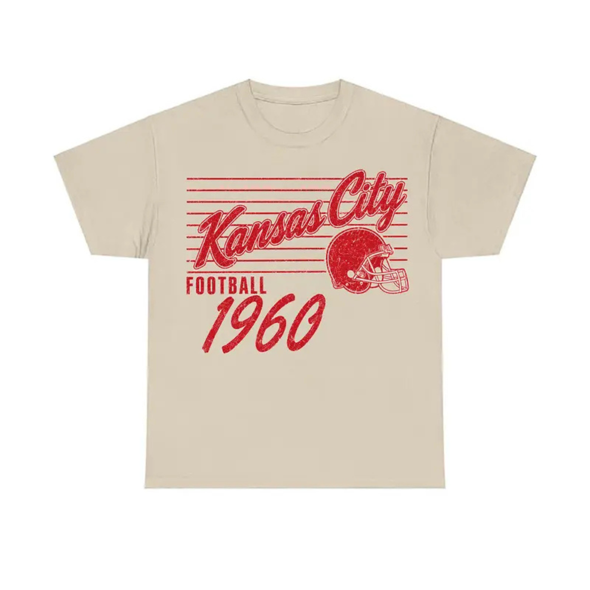 Vintage 90s All Teams Football Sand Shirt - Retro Game Day Graphic Tee