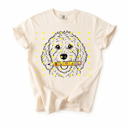 Dog Breeds Back-to-School T-Shirt - Retro First Day of School Pet Tee