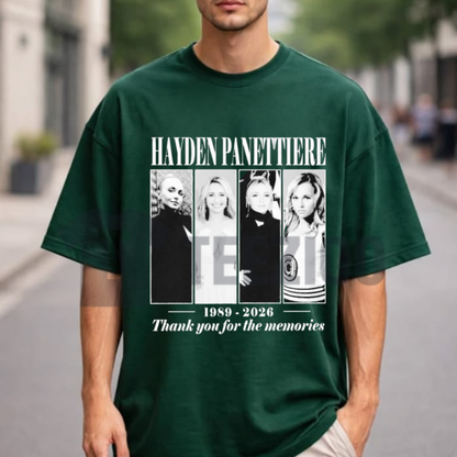 Hayden "Thank You For The Memories" Shirt - Retro Tribute Fan Graphic Cotton Tee