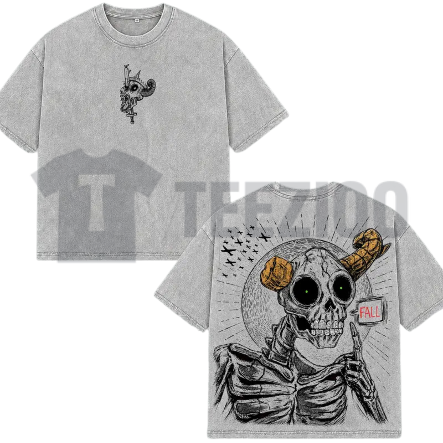 The Lich Adventure Time Oversized T-Shirt - Retro Double Printed Graphic Tee
