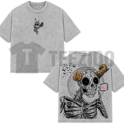 The Lich Adventure Time Oversized T-Shirt - Retro Double Printed Graphic Tee