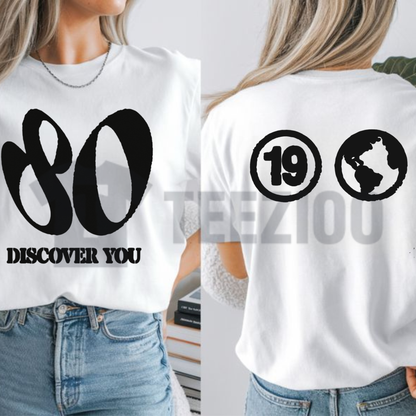 Men's "Discover You" T-Shirt - Inspirational Graphic Print Streetwear Tee